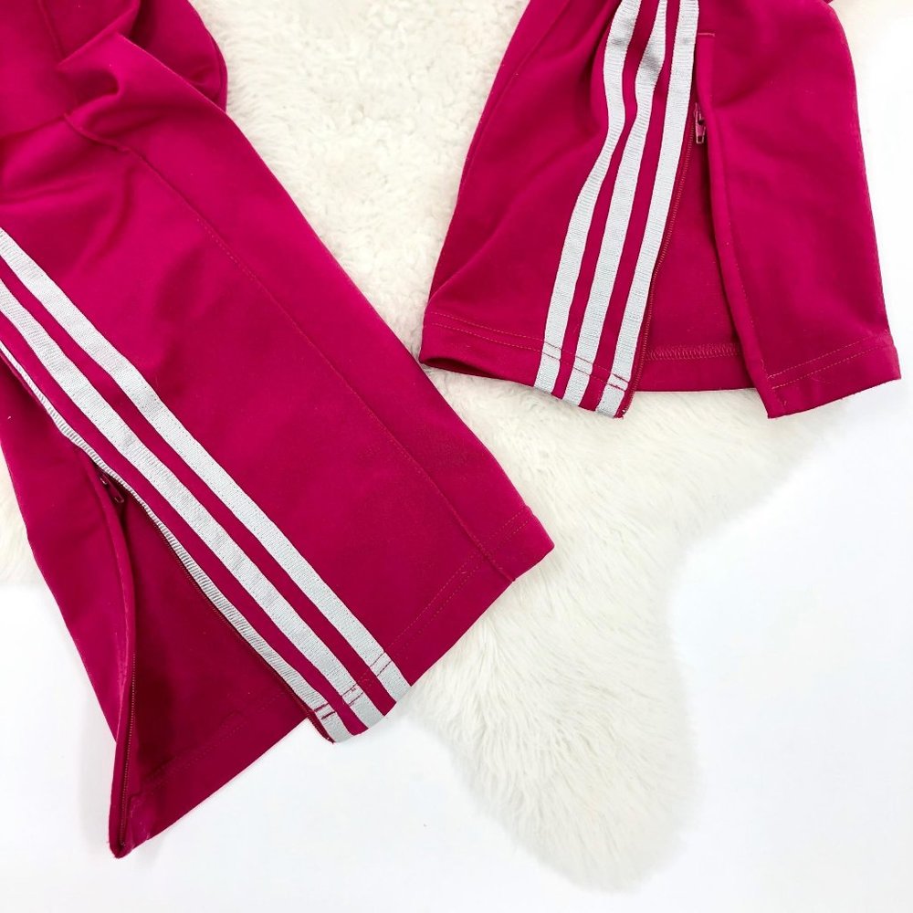 ADIDAS Vintage Hot Pink White Track Pants Joggers - Picture 6 of 16